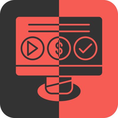 Vektör olarak dolar simgesi. Logotype