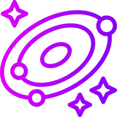 Gezegen. Web simgesi basit illüstrasyon