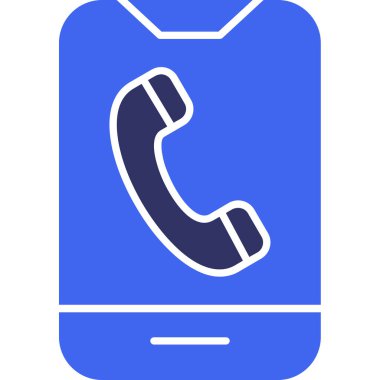 - Telefon. Web simgesi basit illüstrasyon