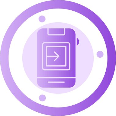 Cep telefonu. Web simgesi basit illüstrasyon