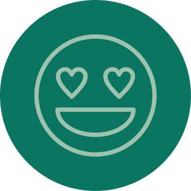 Mutlu yüz simgesi simgesi. vektör illüstrasyonu