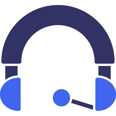 Kulaklık. Web simgesi basit tasarım