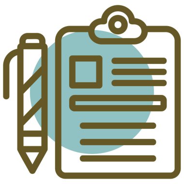 Belge. Web simgesi basit illüstrasyon