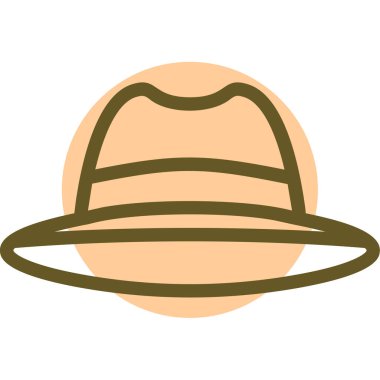 yaz şapkası izole vektör simgesi düzenlenebilir