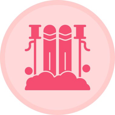 Bir çiftlik simgesinin vektör illüstrasyonu