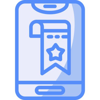 Rozet. Web simgesi basit illüstrasyon