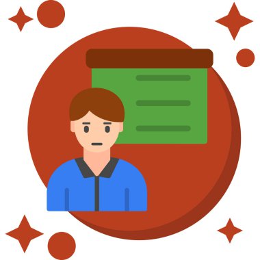 Kartı olan bir adamın vektör çizimi