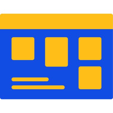 Otobüs. Web simgesi basit illüstrasyon