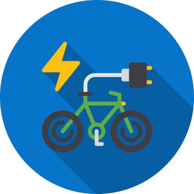 Bisiklet simgesinin vektör illüstrasyonu