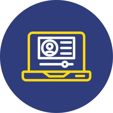 vektör lcd simgesi illüstrasyonu