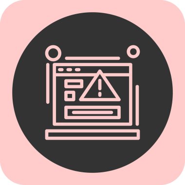 vektör lcd simgesi illüstrasyonu