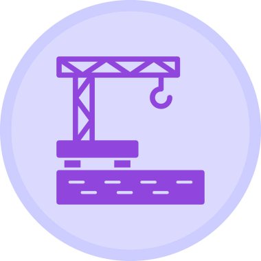 İnşaat vinci. Basit resimleme