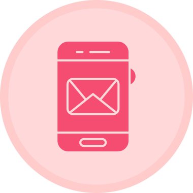 Cep telefonu. Web simgesi basit illüstrasyon