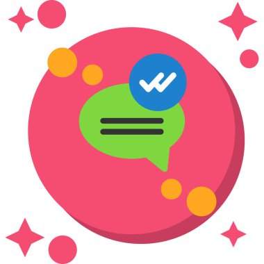 Sohbet simgesi vektör illüstrasyonu