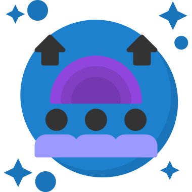 Ay. Web simgesi basit illüstrasyon