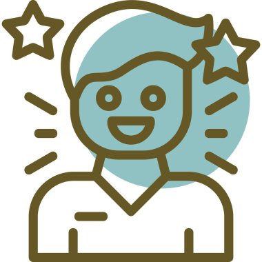 avatar. Web simgesi basit illüstrasyon