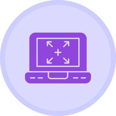 Bilgisayar. Web simgesi vektör illüstrasyonu