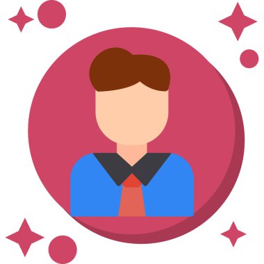 avatar. Web simgesi basit illüstrasyon