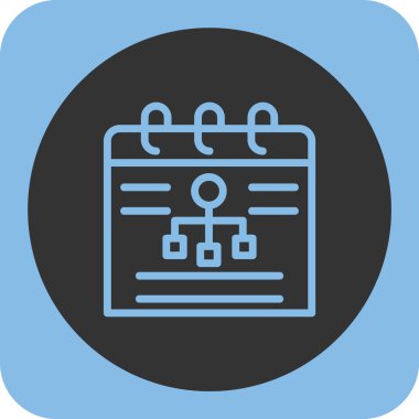 Takvim simgesi soyut arkaplanda izole edildi