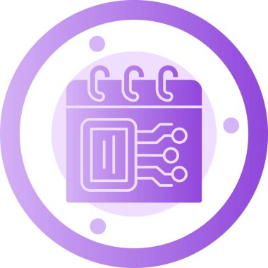 Çip. Web simgesi vektör illüstrasyonu