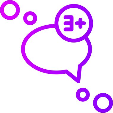 Soru işareti olan bir baloncuğun vektör çizimi