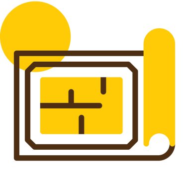 Modern bir simgenin vektör illüstrasyonu