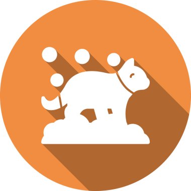 Bir çiftlik simgesinin vektör illüstrasyonu