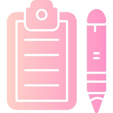 Kalem. Web simgesi basit illüstrasyon