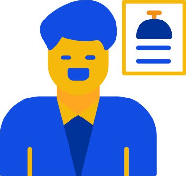 Sırt çantalı bir adamın vektör çizimi