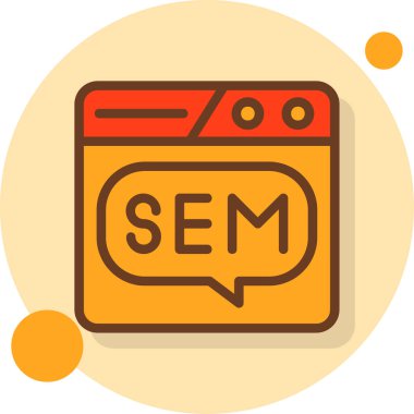 Pazarlama simgesi. Düz tasarım