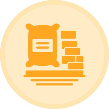 Bir çiftlik simgesinin vektör illüstrasyonu