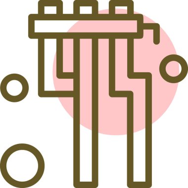 Kahve. Web simgesi basit illüstrasyon