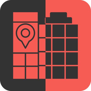 konum simgesi, vektör illüstrasyonu, tasarım