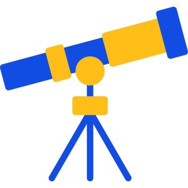 teleskop web simgesi, basit illüstrasyon tasarımı