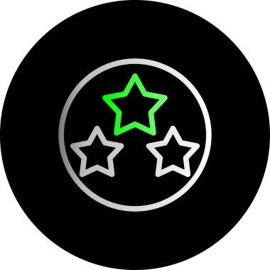 Yıldız simgesi, basit vektör çizim