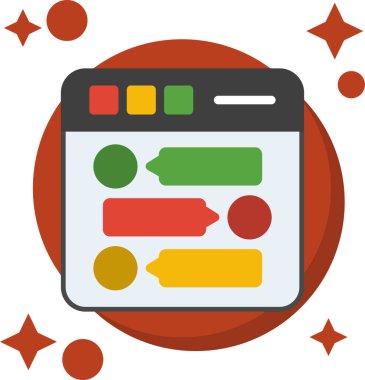 Vektör çizimi. seo modern basit