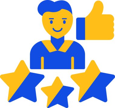 derecelendirme müşteri geri besleme simgesi