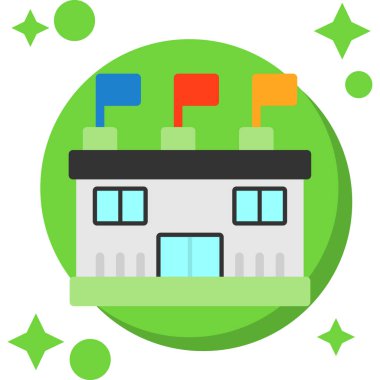 Filedoutline biçiminde ev inşa simgesi