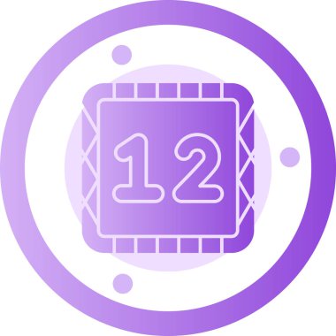 Bir takvim simgesinin vektör illüstrasyonu