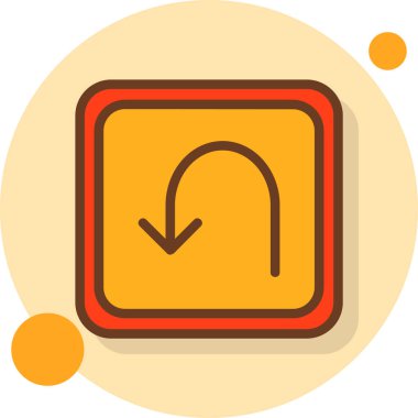 Tamamlanmış taslak biçiminde ok aşağı simgesi