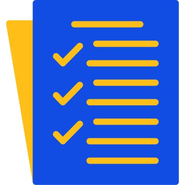 Web vektör illüstrasyonunu listele