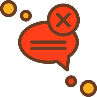 Konuş. Web simgesi basit illüstrasyon