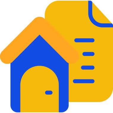 Ev. Web simgesi basit illüstrasyon