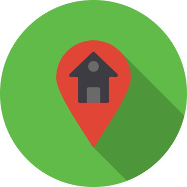 rozet biçiminde konum işaretleyici simgesi simgesi