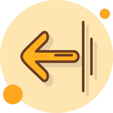 yön simgesi, vektör illüstrasyonu