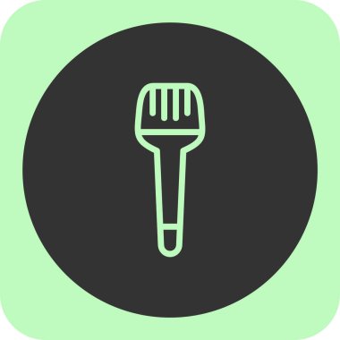 beyaz arkaplanda fırça simgesi