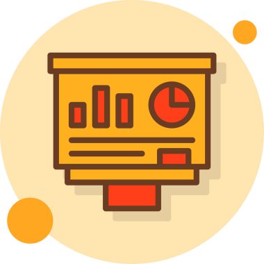 Veri analiz simgesi, vektör illüstrasyonu