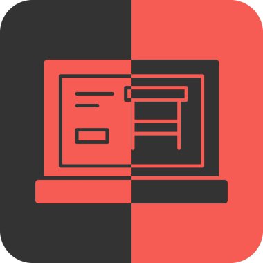 Ağ simgesi. tarayıcının vektör illüstrasyonu