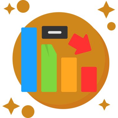 İş grafiği Düz dizayn simgesi