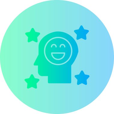 Gülümse. Web simgesi basit illüstrasyon